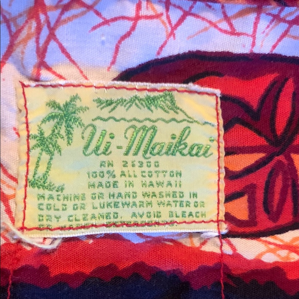 UI-MAIKAI AUTHENTIC TRUE VINTAGE HAWAIIAN SHIRT - Picture 3 of 13